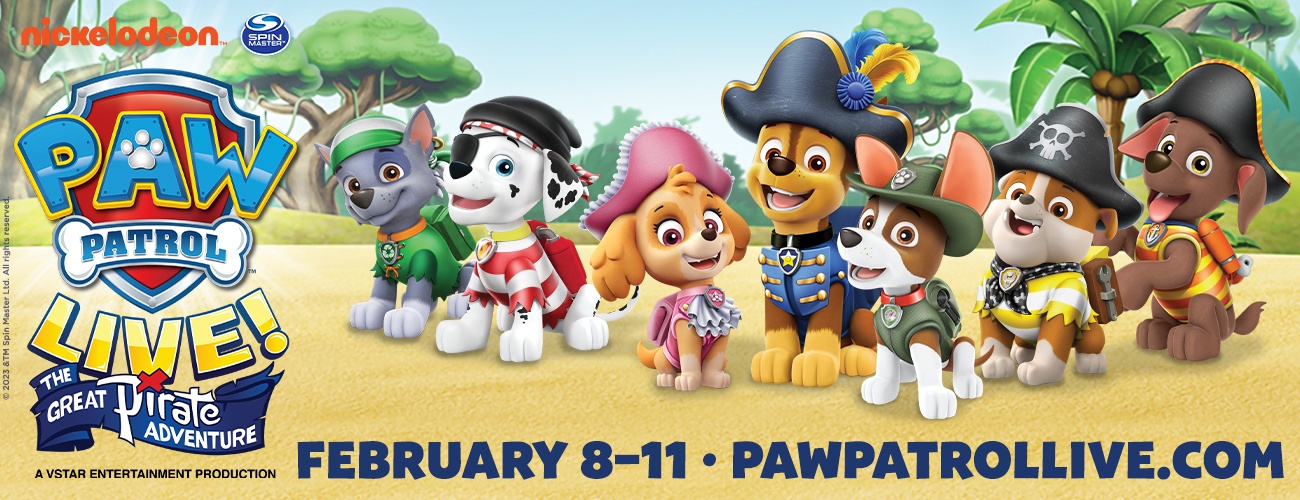 PAW Patrol Live! Great Pirate Adventure - Pittsburgh, Official Ticket  Source, Benedum Center, Thu, Feb 8 - Sun, Feb 11, 2024