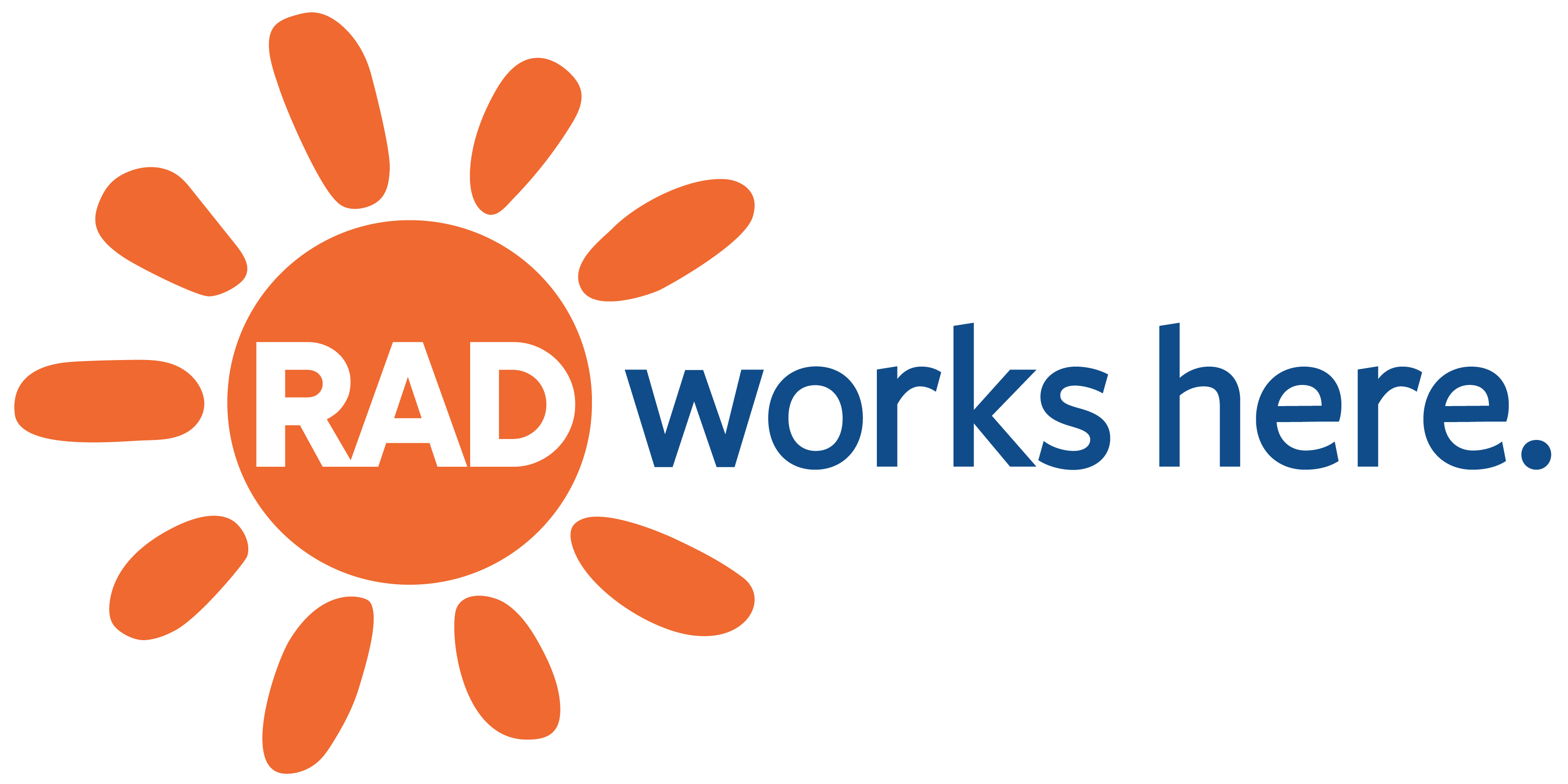 rad works here logo