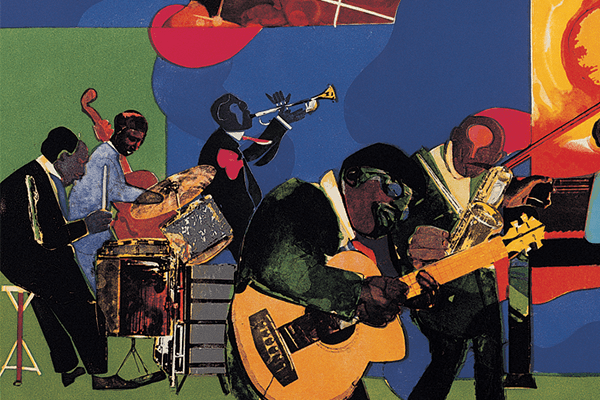 Jazz Collage inspired by Romare Bearden