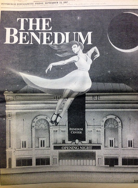 Benedum Center Post Gazette advertisement opening weekend