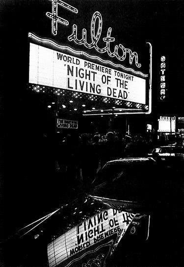 a historic shot from night of the living dead's world premiere at the fulton theater