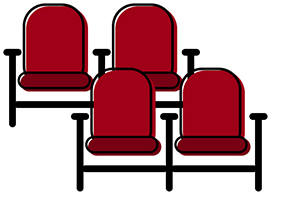 an icon of theater seats
