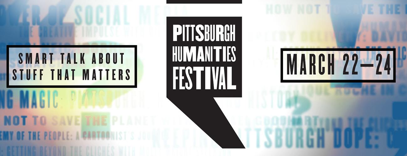 the 2019 humanities festival graphic and logo