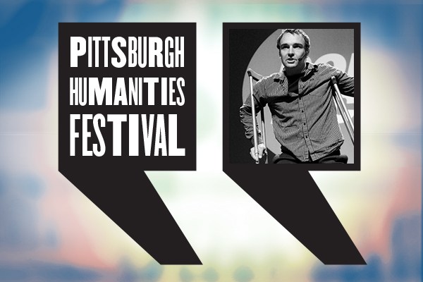 a headshot of bill shannon with the humanities festival logo