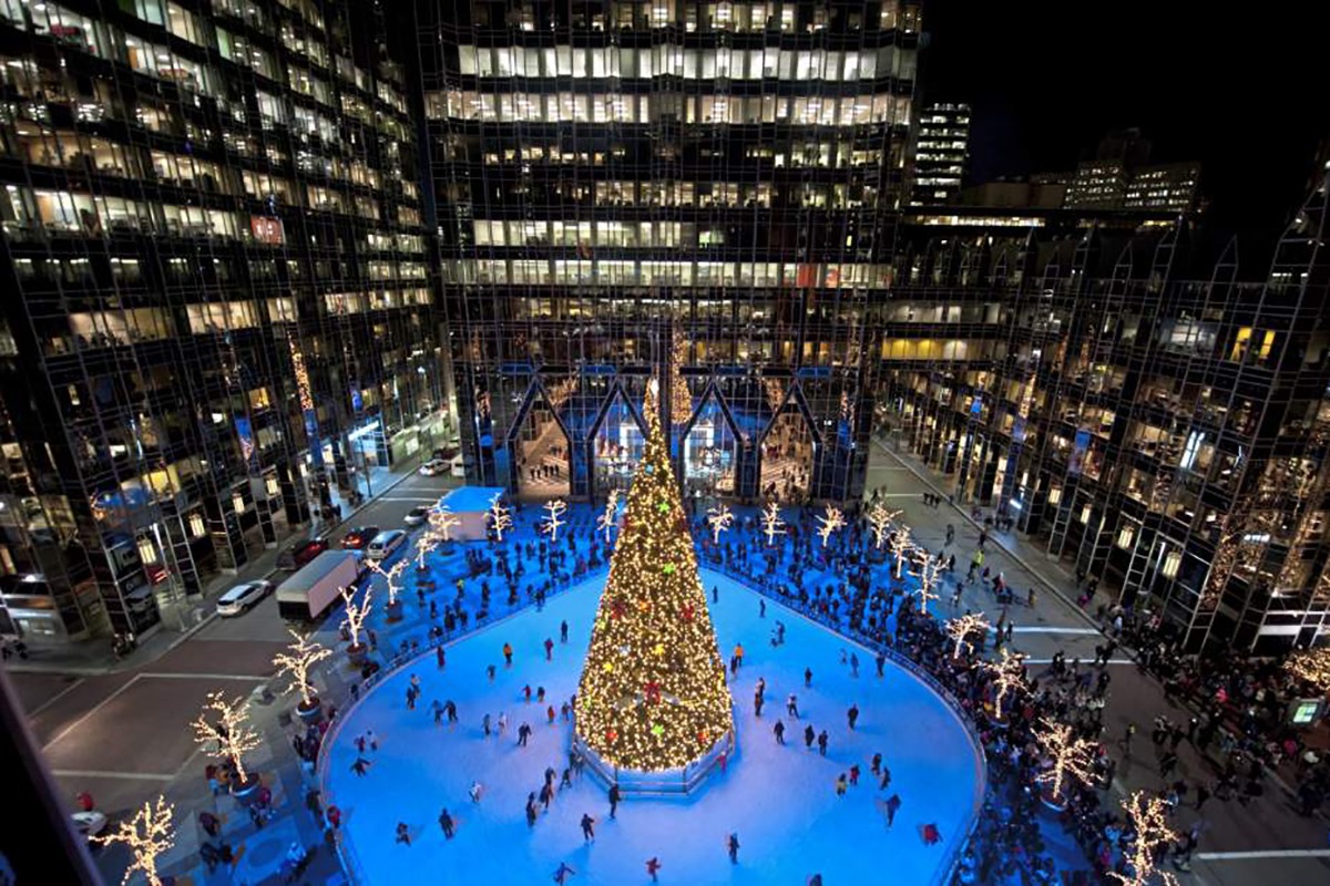 comcast light up night in downtown Pittsburgh