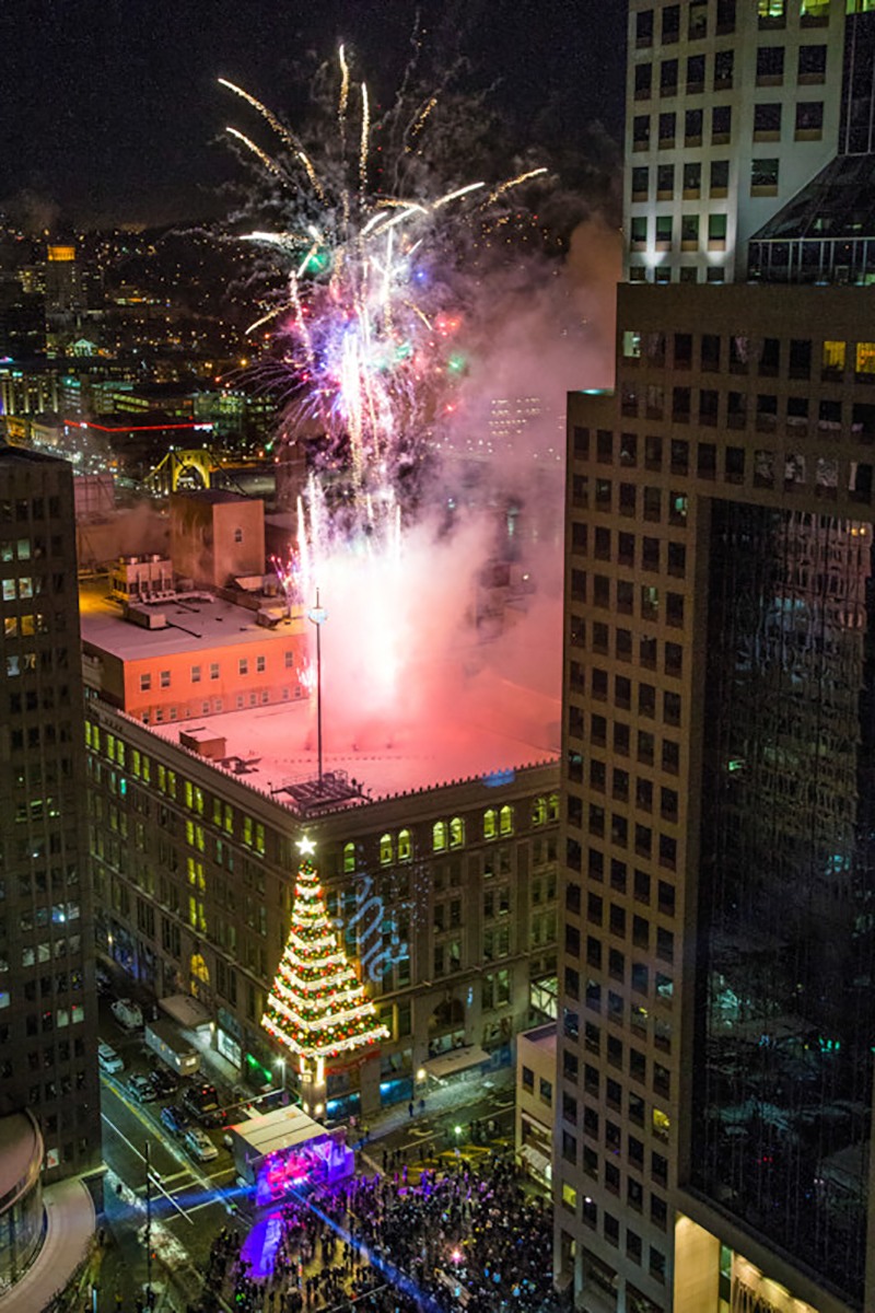 highmark first night in downtown Pittsburgh