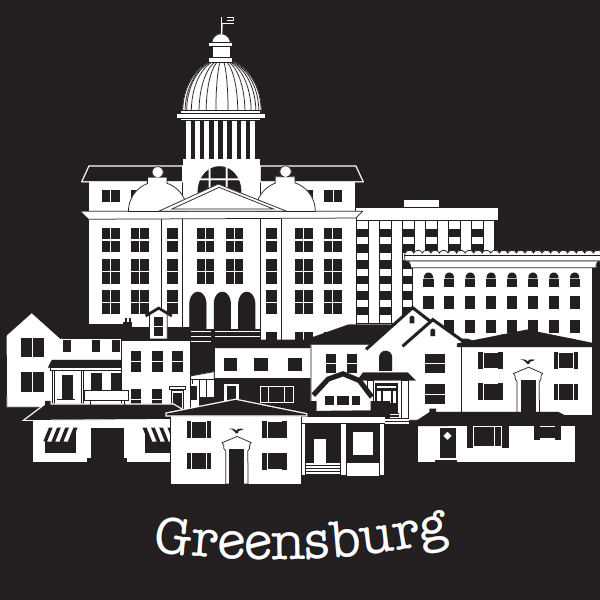 map of Greensburg
