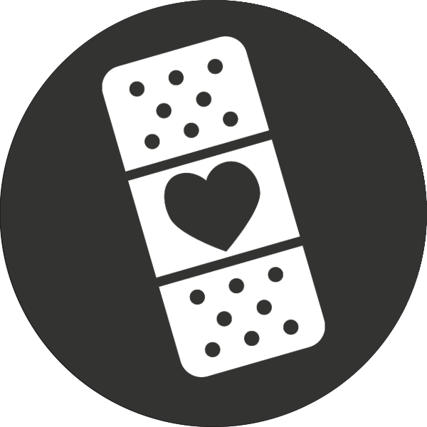 band-aid with heart icon