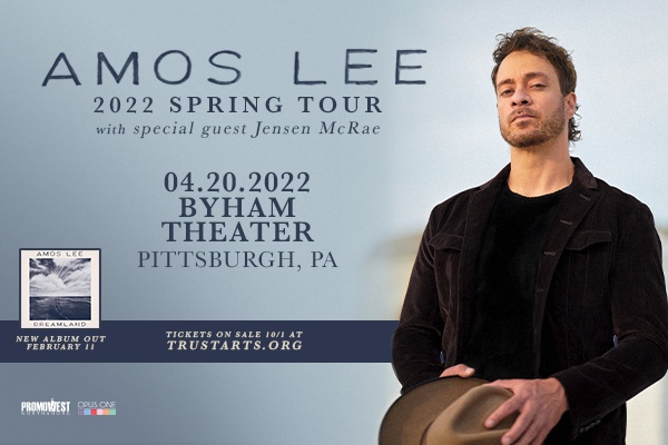 Amos Lee - Pittsburgh | Official Ticket Source | Byham Theater | Wed, Apr  20, 2022, 7:30pm | Opus One and Promowest North Shore