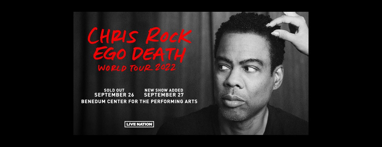 Chris Rock Ego Death World Tour 2022 Pittsburgh Official Ticket