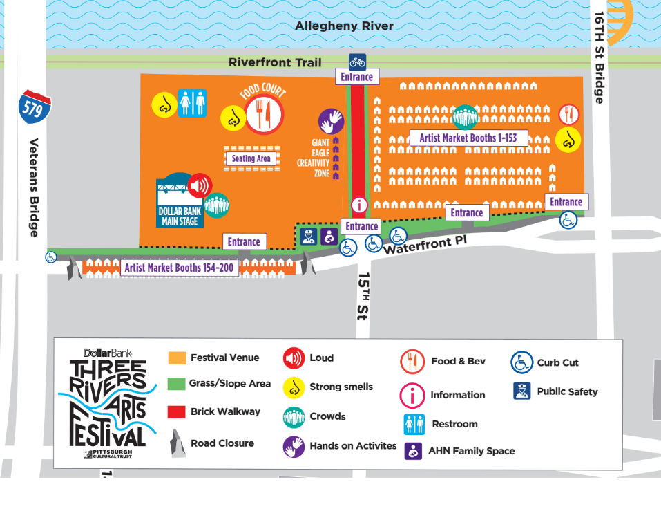 TRAF Sensory-Friendly Map
